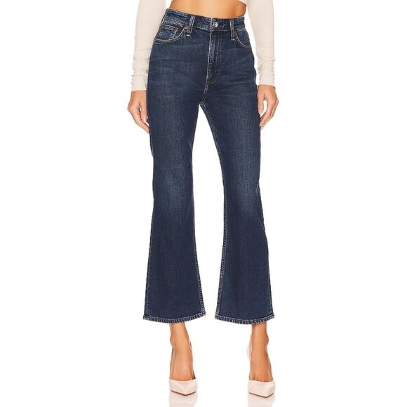 Rag & Bone 'Casey' Blue High Rise Ankle Flare Denim Jean Size 29 - Picture 1 of 5